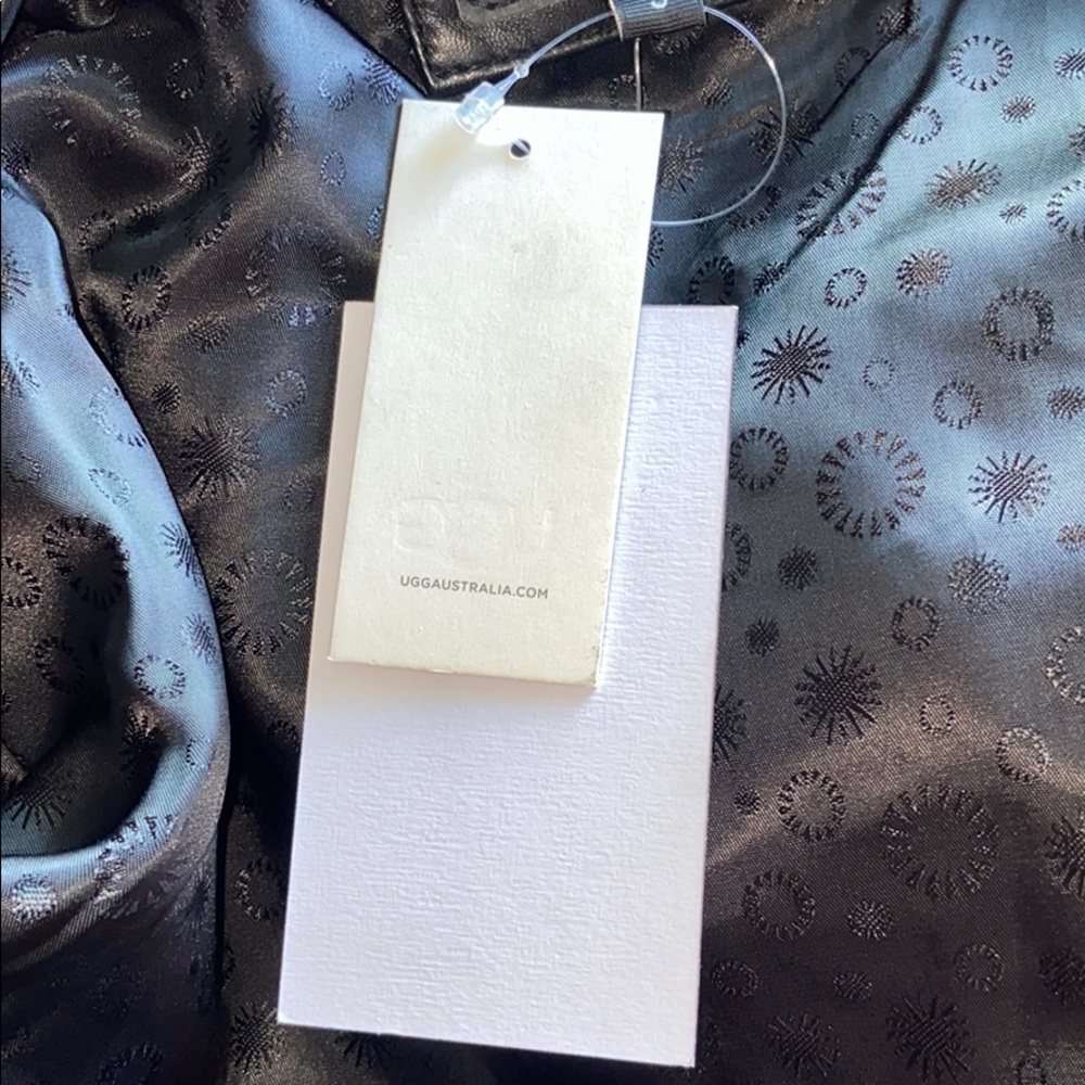 🔖 S UGG Wool Leather Sherpa Varsity Bomber Jacket - Picture 9 of 13